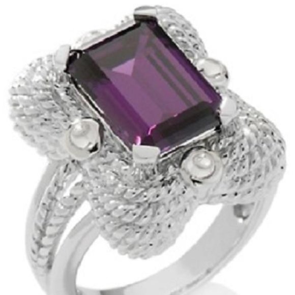 Xavier 8.63ct Absolute Amethyst-Color Frame Ring - Picture 3 of 3